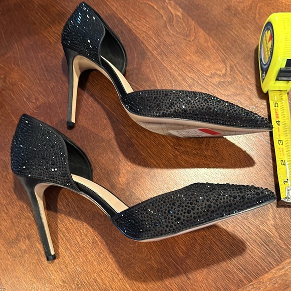 NWT Jewel Badgley Mischka Black Crystal Heels - Picture 3 of 6